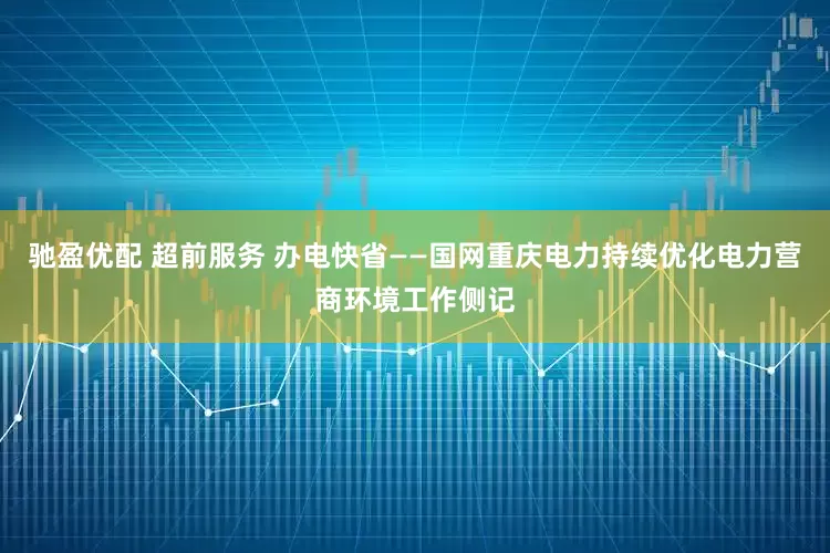 驰盈优配 超前服务 办电快省——国网重庆电力持续优化电力营商环境工作侧记